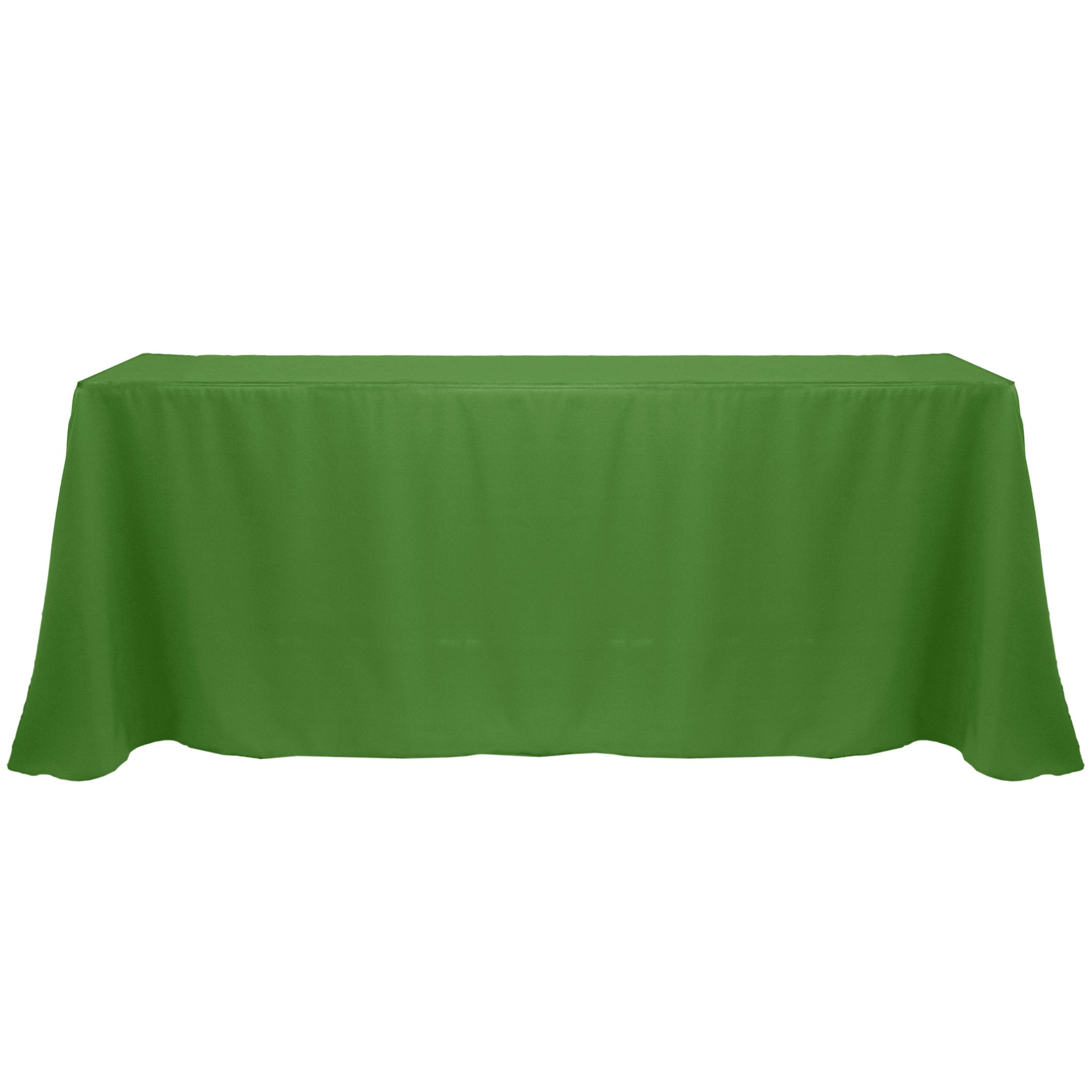 90x156 Inch Moss Green Polyester Linen Tablecloth - Perfect for Dining & Events