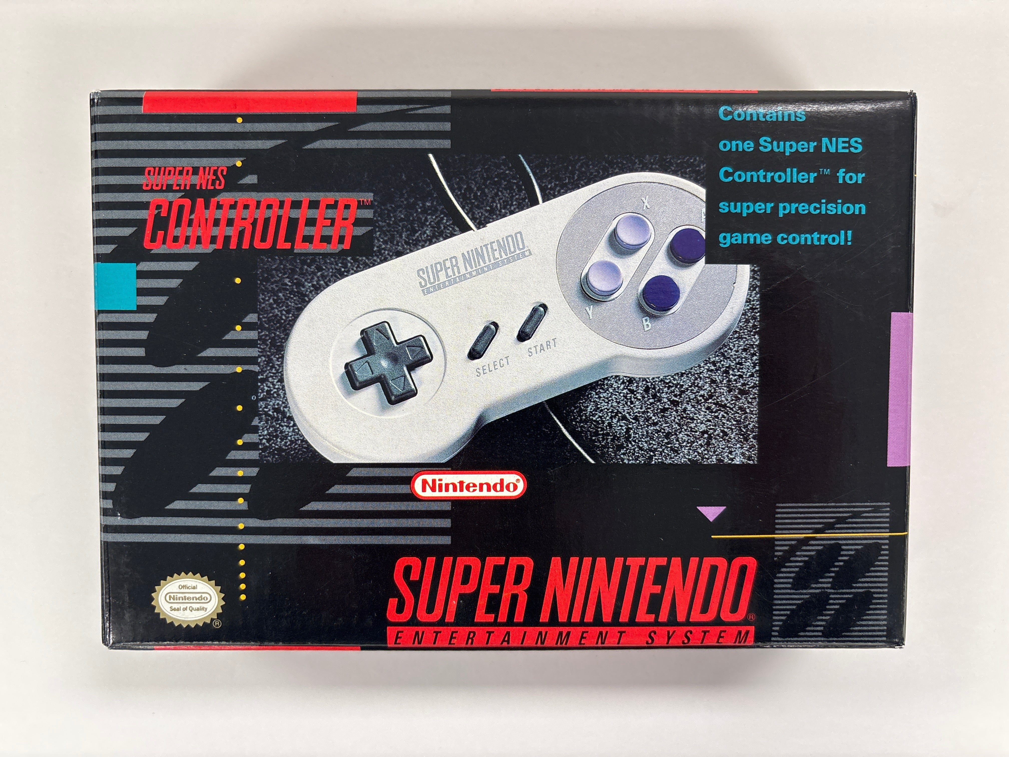 Original Super Nintendo SNES Controller - Authentic Retro Gaming Accessory for Super NES Classic Edition & SNES Consoles - Perfect for Classic Gaming Enthusiasts & Collectors