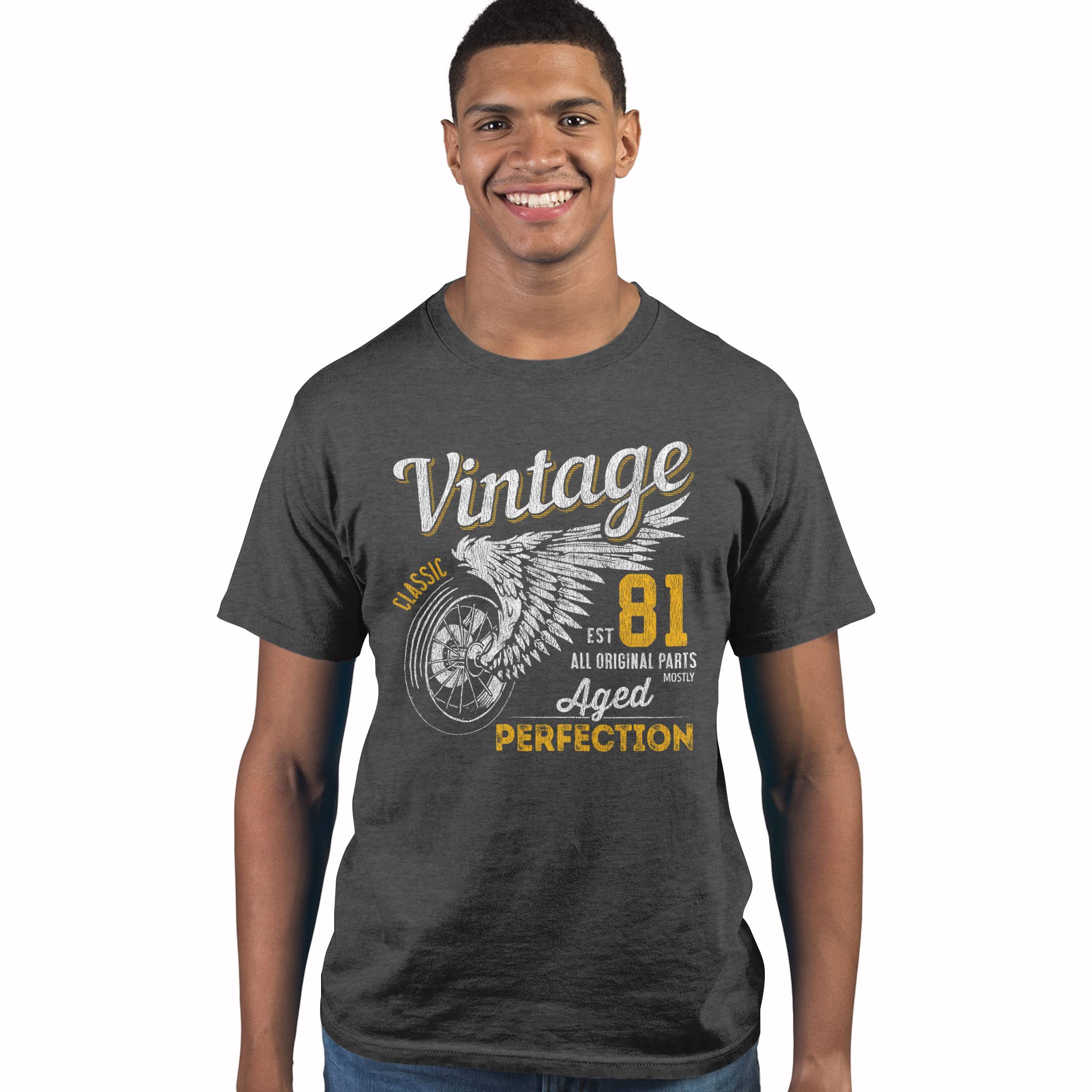 1980 Vintage Birthday Tshirt for Men - 40th Birthday Gift Idea - Perfect for Birthday Parties & Celebrations
