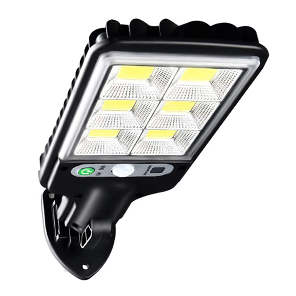 RXF 6-Pack LED Solar Street Lights Outdoor - Waterproof Solar Security Lights for Pathway, Wall, Floodlight - Perfect for Driveway, Garden, Backyard & Patio Lighting