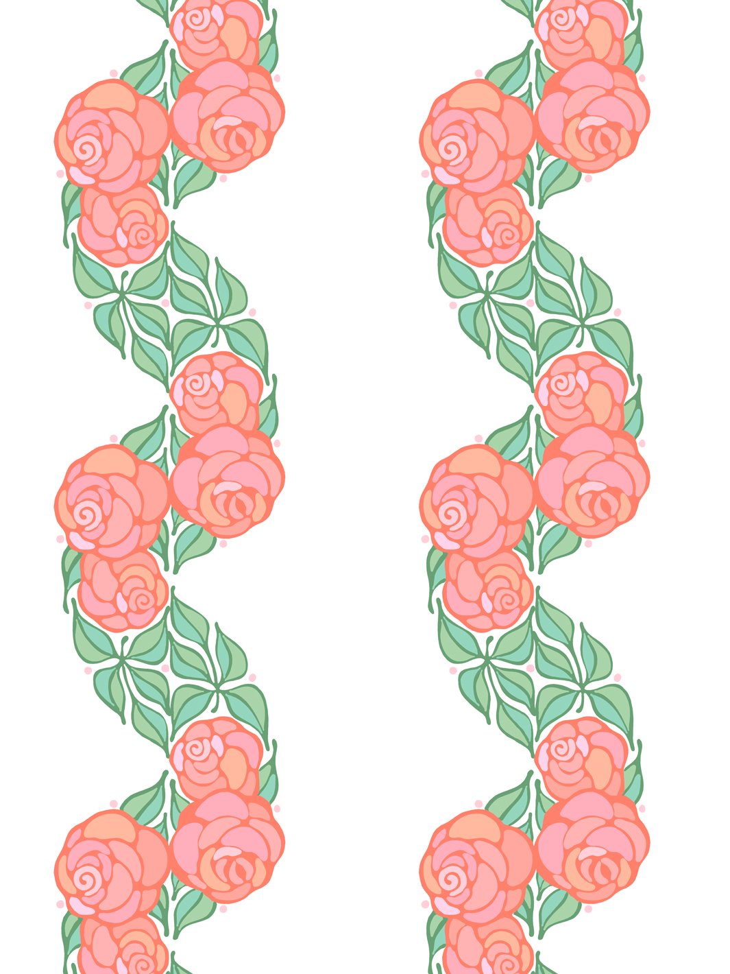 Barbie™ Groovy Floral Stripe Wallpaper - Watermelon Pattern Peel and Stick Removable Wallpaper for Girls Room, Nursery, Bedroom Decor