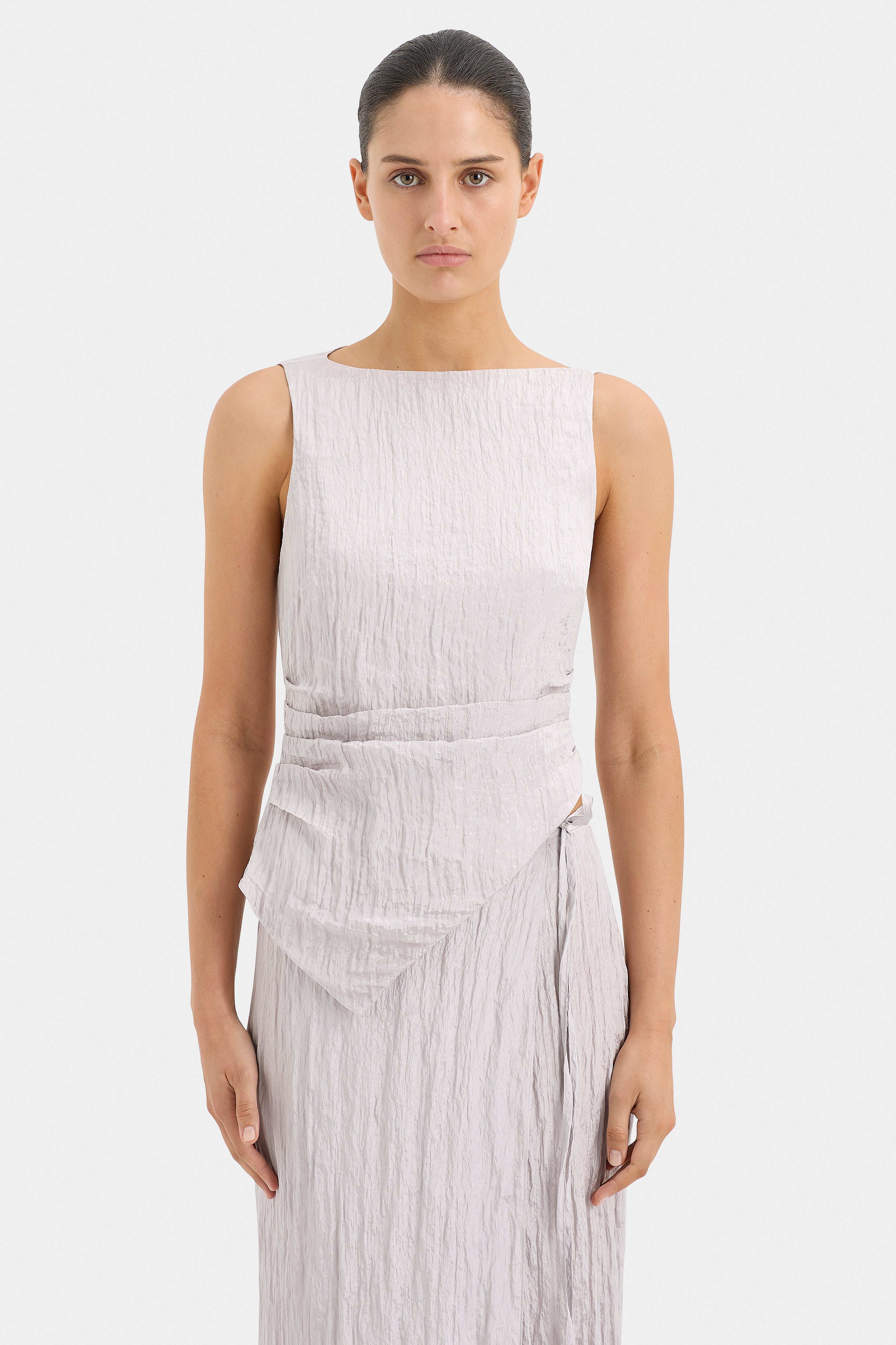 Ligera Wrap Midi Skirt for Women - Flowy High Waist A-Line Skirt with Side Slit | Perfect for Office, Date Night & Summer Outfits