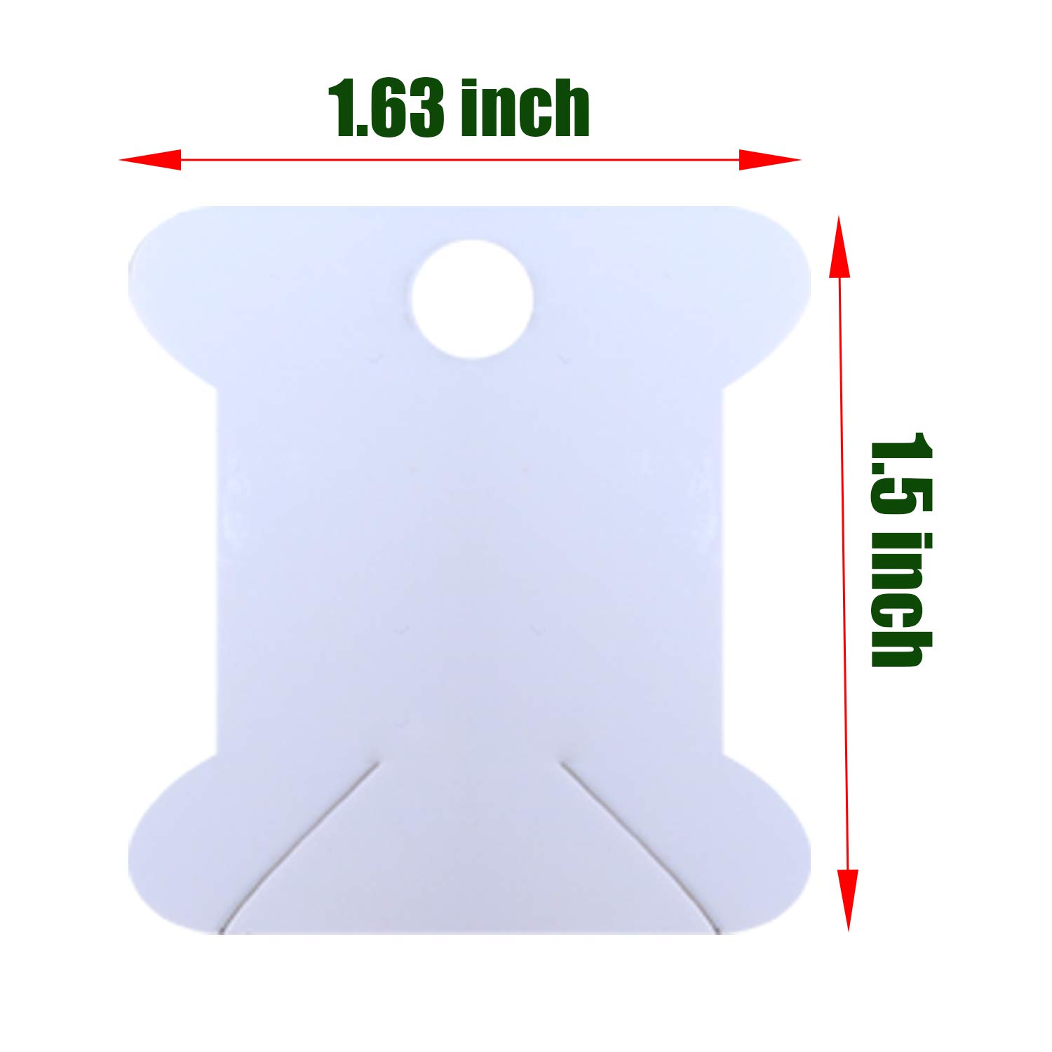 Embroidery Floss Bobbins - 165 White Cardboard Thread Organizer Cards for Cross Stitch & Crafts - Perfect for DIY Sewing, Needlework & Embroidery Projects