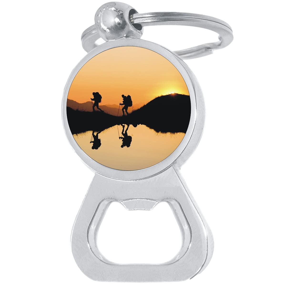 Premium Hiking Trail Nature Bottle Opener Keychain - Durable Outdoor Camping Accessory for Beer, Soda & Drinks - Perfect for Backpacking, Picnics & Adventures