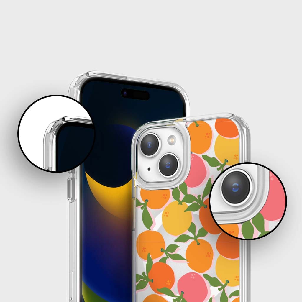iPhone 16e Clear Protective Case with Orange You Clever Design - Slim Fit, Scratch Resistant Cover for Everyday Use, Travel & Work
