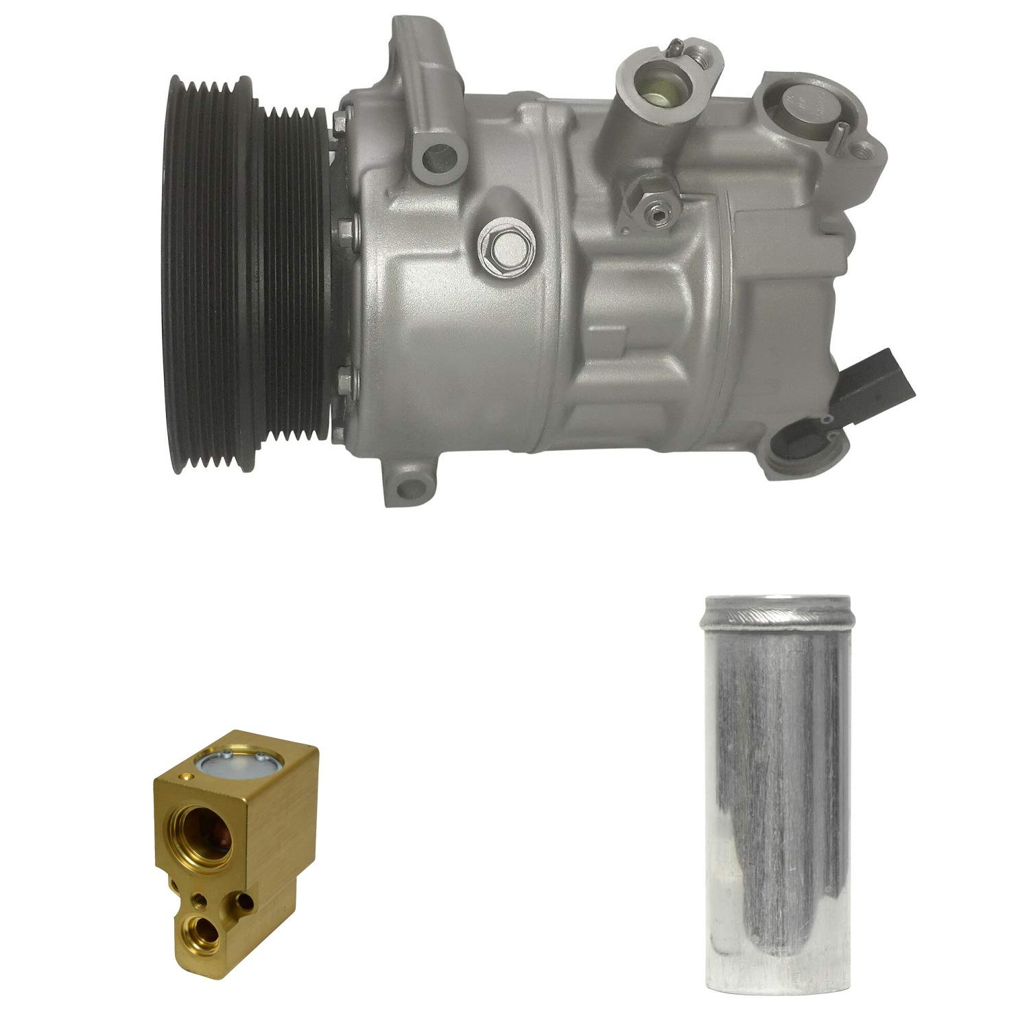 RYC Automotive AC Compressor Kit KT E077 - Replacement for Car & Truck Air Conditioning Systems - Perfect for DIY Repair & Maintenance