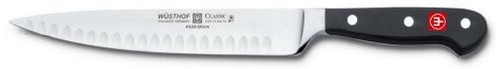 WÜSTHOF Classic 9-Inch Hollow Edge Carving Knife - Premium German Steel for Slicing Roasts, Turkey & Ham - Perfect for Holiday Dinners & Professional Kitchens