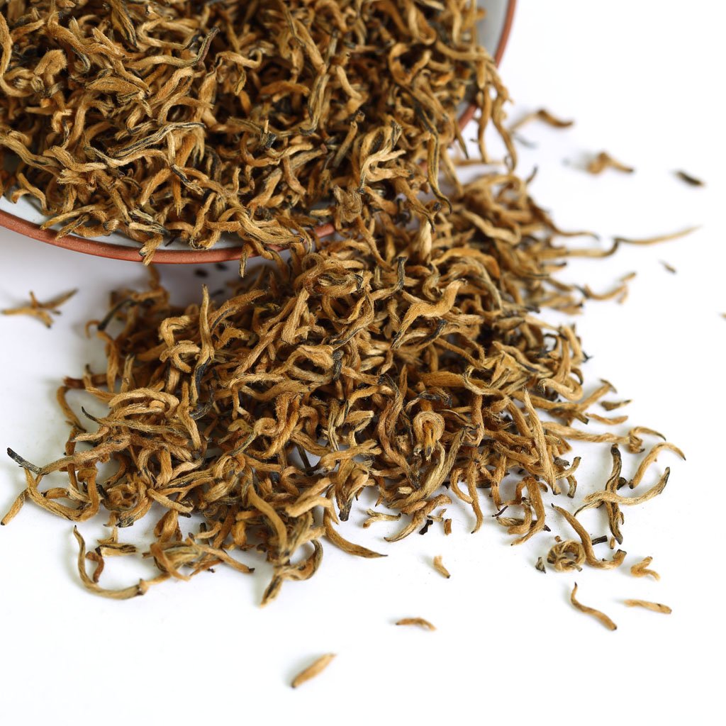 Premium Fujian Jinjunmei Black Tea Loose Leaf - 250g/8.8oz Golden Buds Nonpareil Supreme Chinese Black Tea for Gifting & Afternoon Tea
