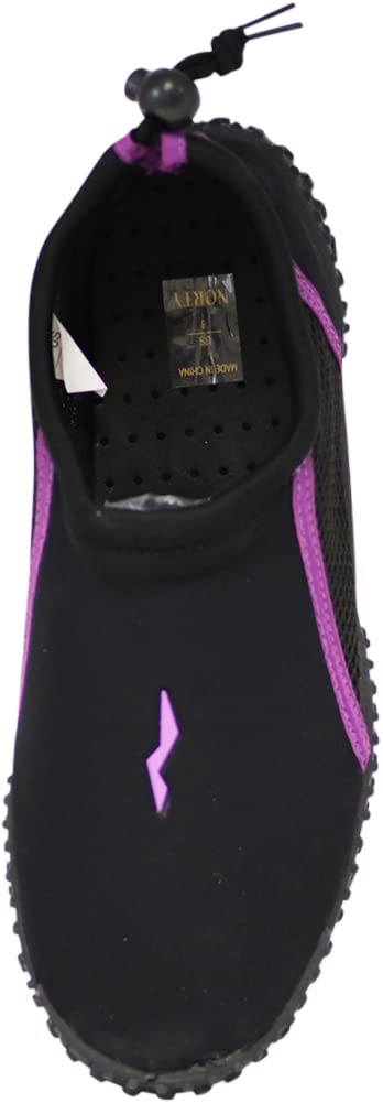 NORTY Wave Aqua Sock Water Shoes for Women - Quick-Dry Swim & Beach Shoes with Non-Slip Sole - Lightweight Water Socks for Swimming, Surfing, Kayaking & Beach Walking
