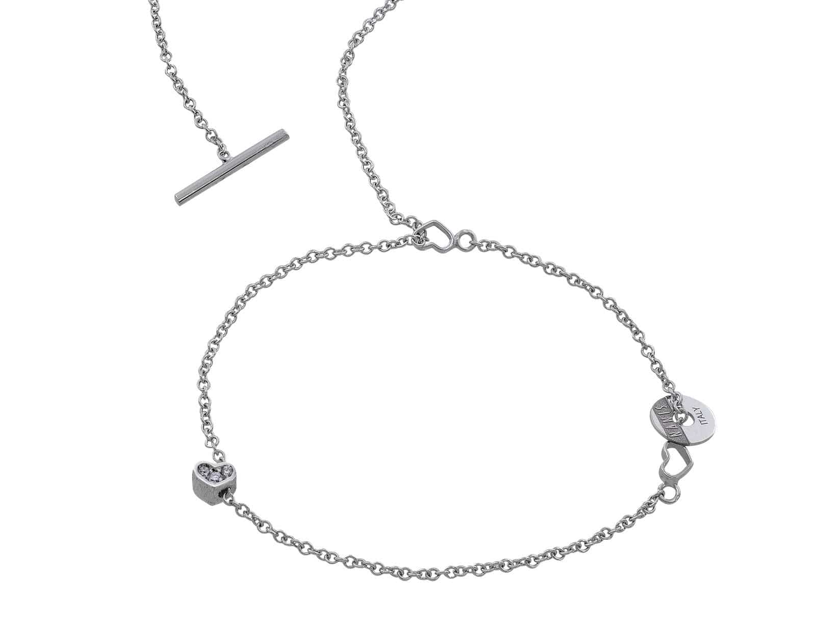 18K White Gold Diamond Heart Pendant Necklace for Women - Elegant Contemporary Jewelry Gift for Valentine's Day, Anniversary & Special Occasions