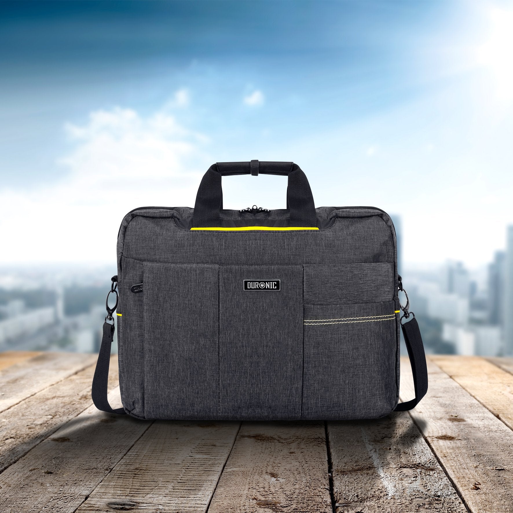 Duronic LB14 Waterproof Nylon Messenger Bag for Men & Women - 15.6