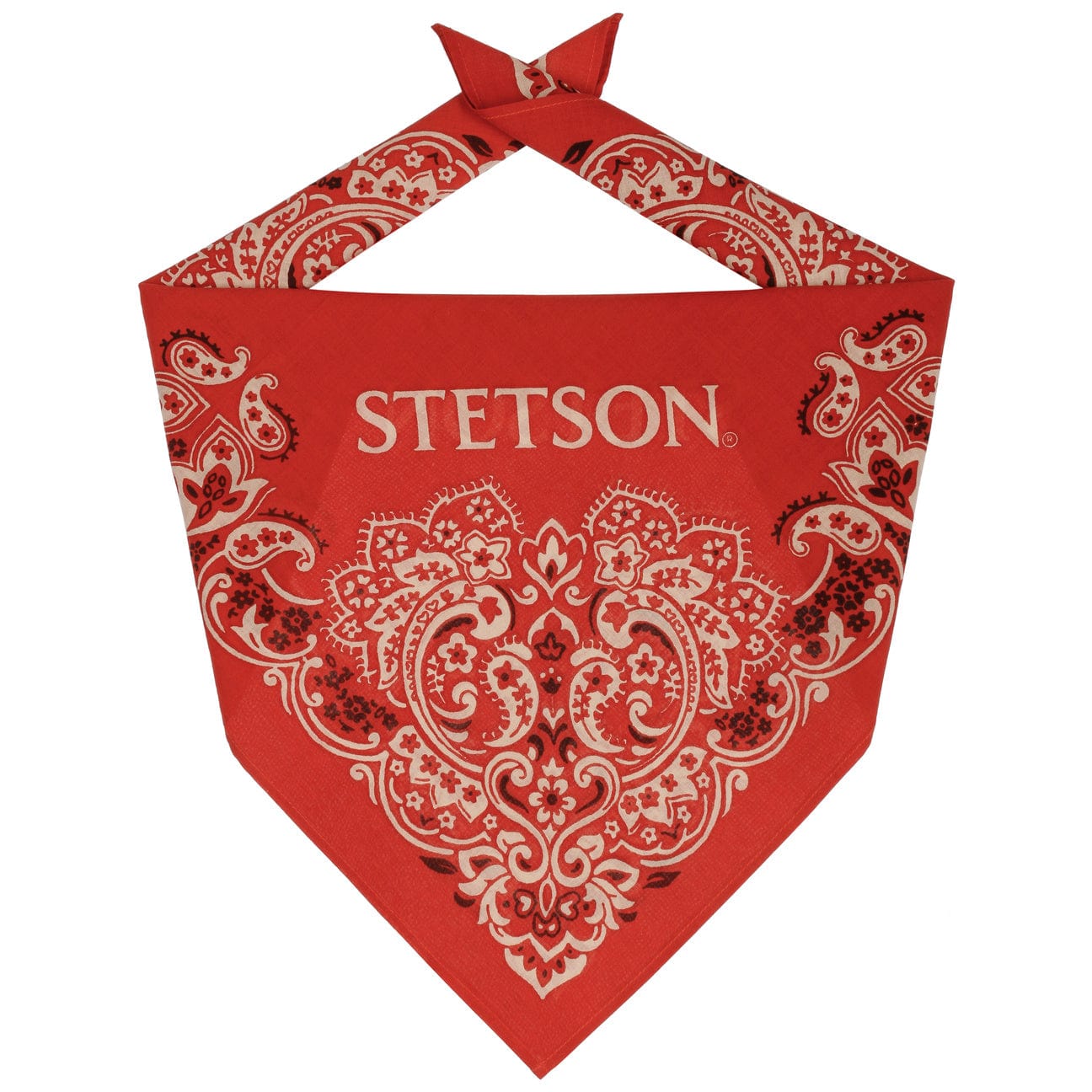 Stetson Paisley Bandana - Stylish Cotton Bandana for Men & Women - Perfect for Outdoor Activities, Fashion Accessories, and Western Wear