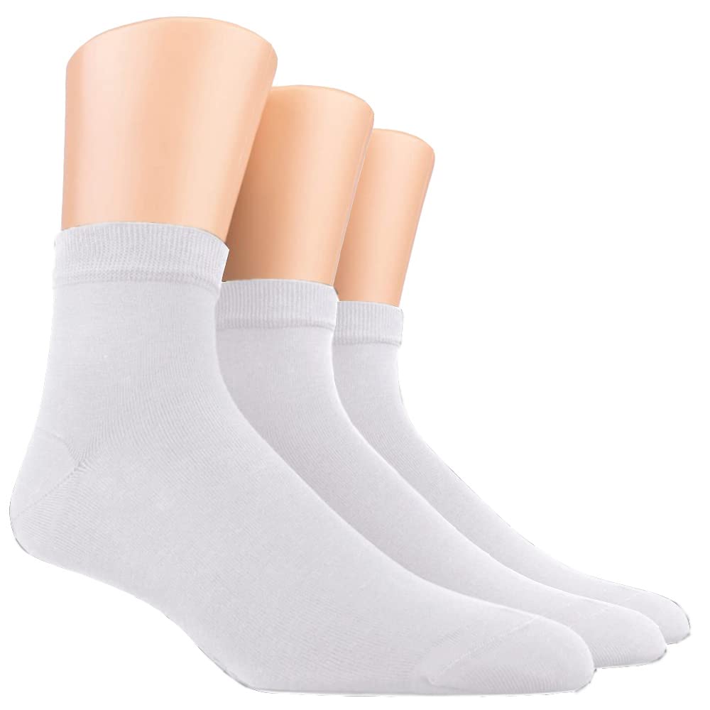 Premium Men's Dress Ankle Socks - Classic Business Casual Solid Color Socks (3 Pairs, Size 9-11) - Perfect for Office, Formal Wear & Daily Comfort