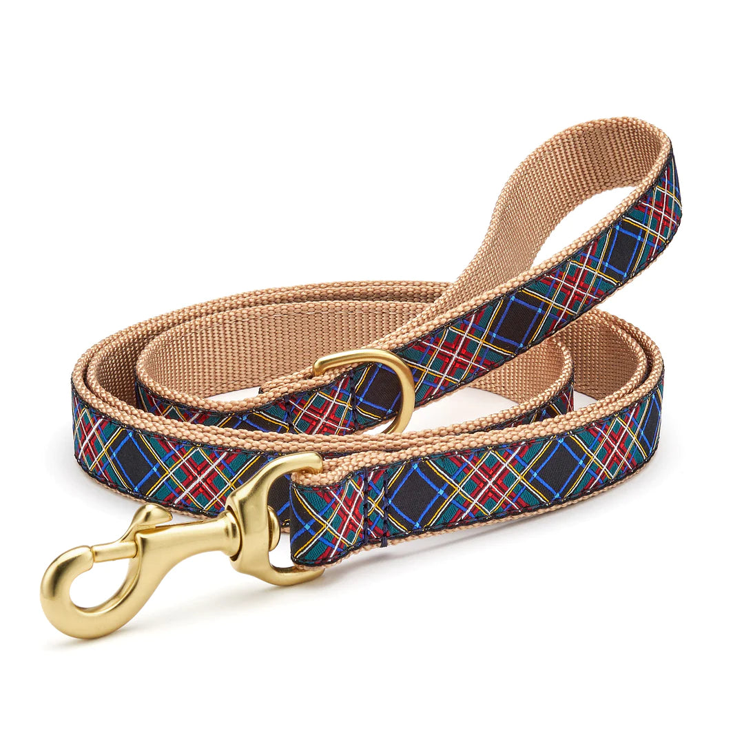 Premium Black Tartan Dog Leash - Durable & Stylish Dog Walking Lead for Small, Medium & Large Dogs - Perfect for Outdoor Adventures, Training & Daily Walks