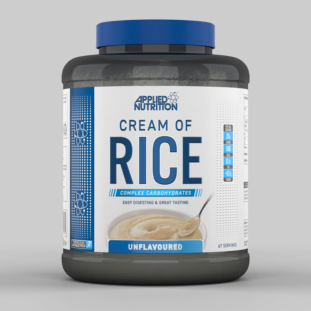 Applied Nutrition Cream of Rice - 2kg (67 Servings) | Gluten-Free, Quick & Easy Breakfast Cereal for Athletes & Fitness Enthusiasts | Perfect for Pre-Workout, Post-Workout & Healthy Meal Prep