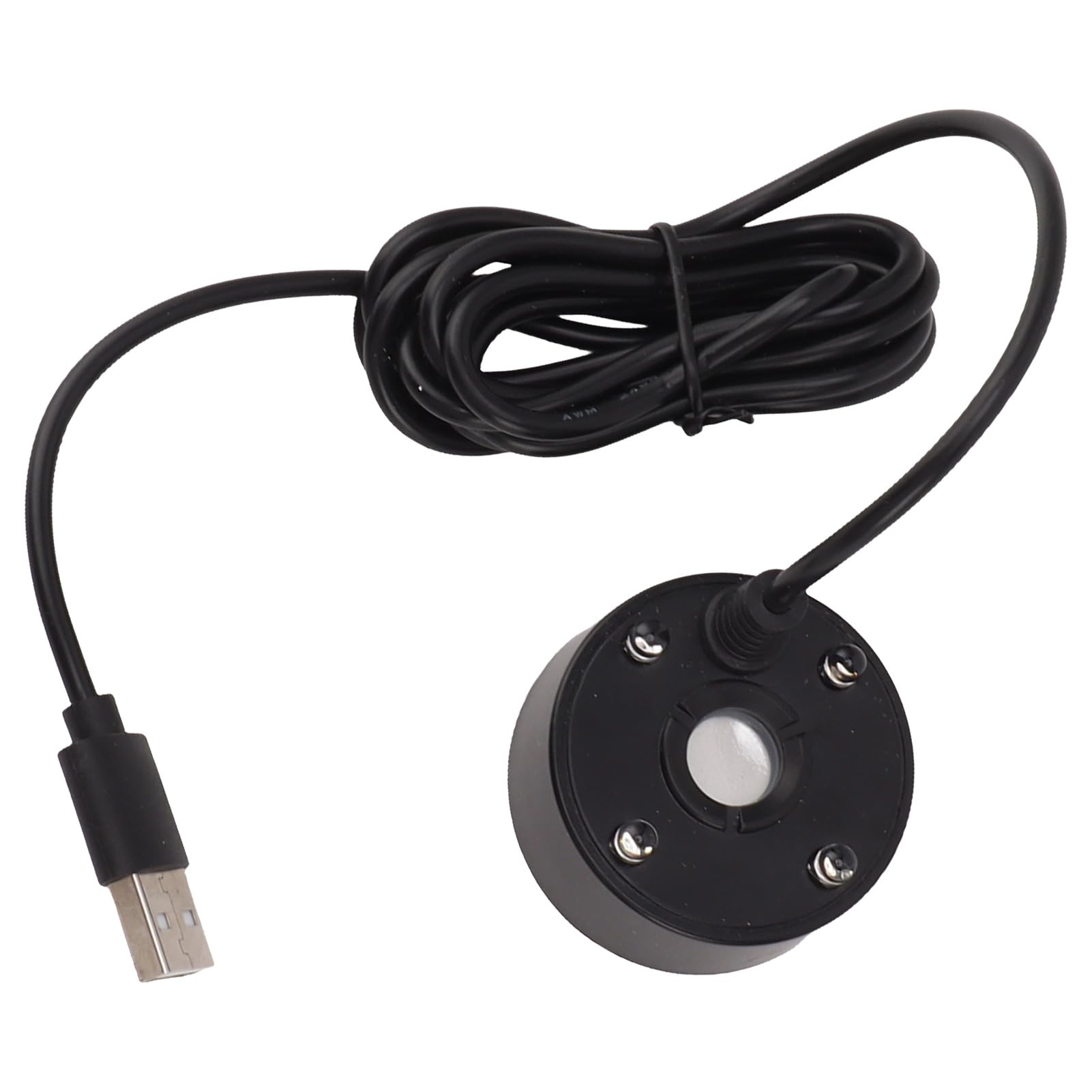 Mxzzand USB Fog Maker - Waterproof Pond Fogger for Indoor Use, Simple Operation, Black - Perfect for Halloween Decor, Aquariums, and Home Ambiance