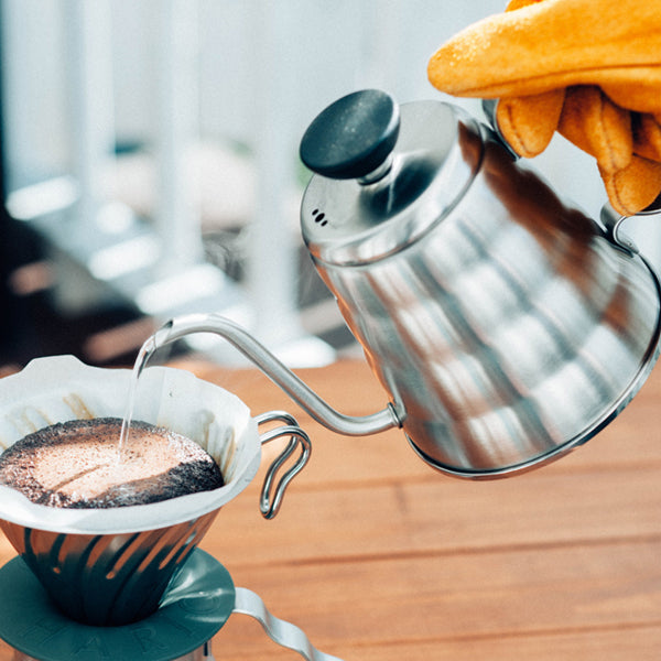 Hario Buono Drip Kettle - 1.2L Stainless Steel Gooseneck Pour Over Coffee Kettle for Precise Brewing - Perfect for Chemex, V60, and French Press Coffee Makers - Ideal for Home Baristas & Coffee Enthusiasts