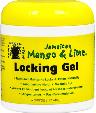 Jamaican Mango & Lime Locking Gel for Natural Hair - 6oz | Strong Hold Styling Gel for Dreadlocks, Braids & Twists | Vegan & Cruelty-Free Hair Care Product