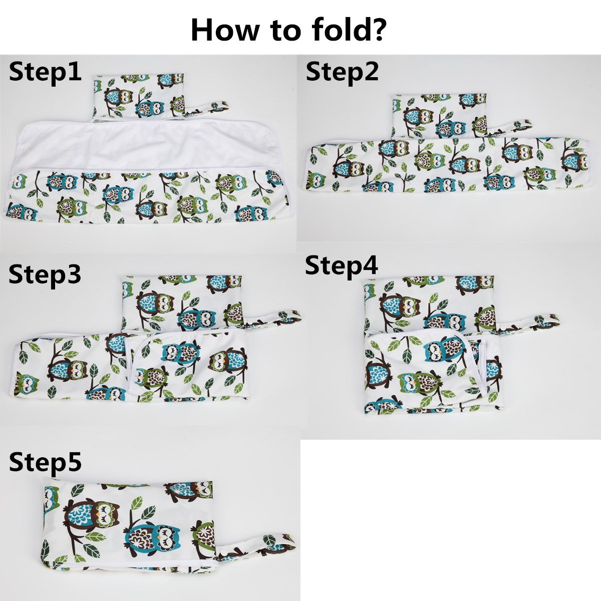 Portable Waterproof Baby Diaper Changing Mat Pad - Compact Travel-Friendly for On-the-Go Parents (Green Dinosaur Design) | Perfect for Nursery, Travel, Daycare & Outdoor Use