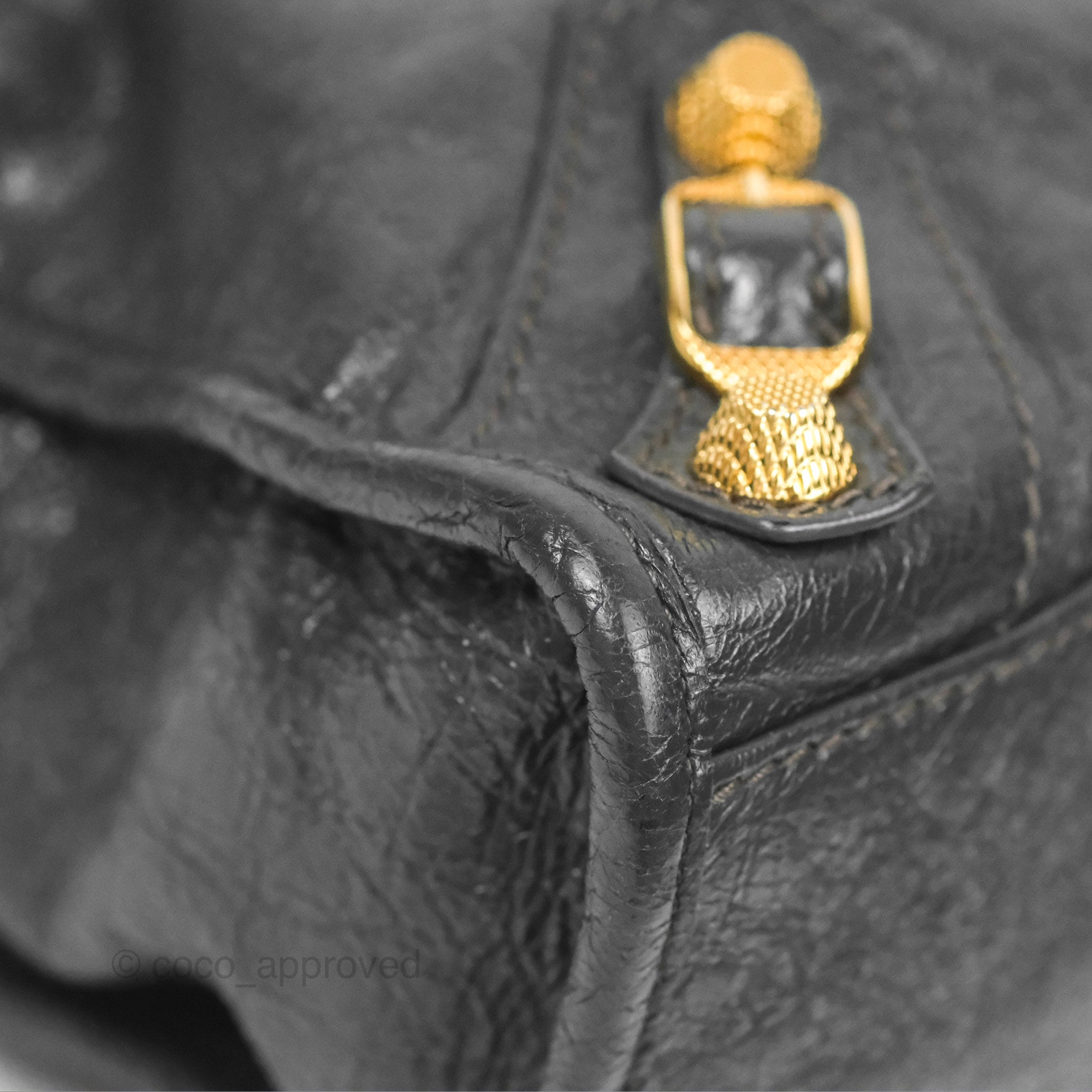 Balenciaga Classic Small City Bag in Dark Grey Aged Calfskin with Gold Hardware - Perfect for Everyday Luxury & Night Out