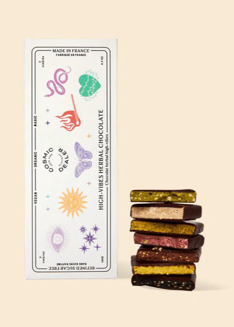 Cosmic Dealer Assorted Flavor Chocolate Bars - 7 Pack Variety Box | Perfect for Parties, Gifts & Snacking