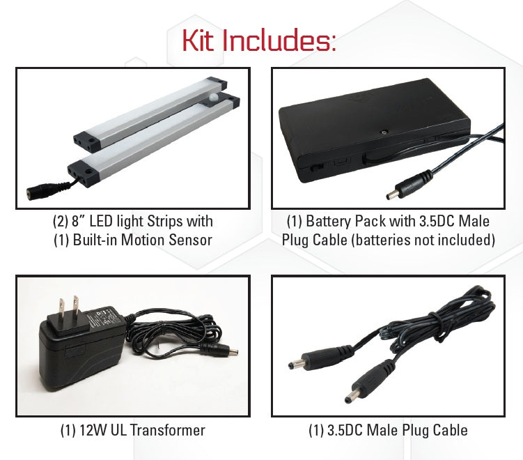 AMSEC 3115049 8 LED Retrofit Light Kit - Energy Efficient LED Bulb Replacement for Home & Office Lighting - Perfect for Ceiling Fixtures, Lamps, and Indoor Decor