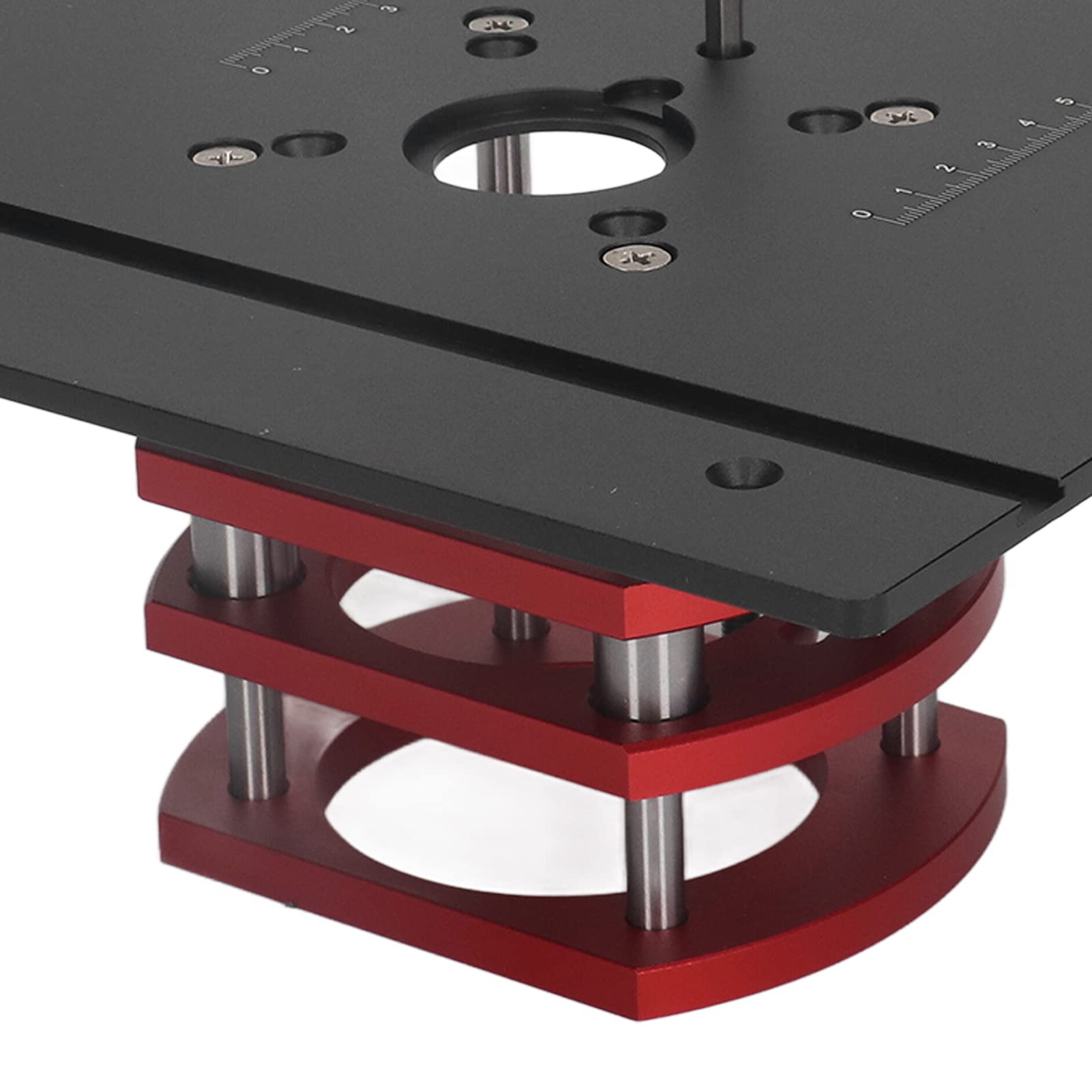 High Precision Router System Kit - Manual Lifting Router Table with Saw Insert Base Plate for Woodworking, Slotting & Trimming | Perfect for DIY Projects, Cabinet Making & Small Wood Crafts