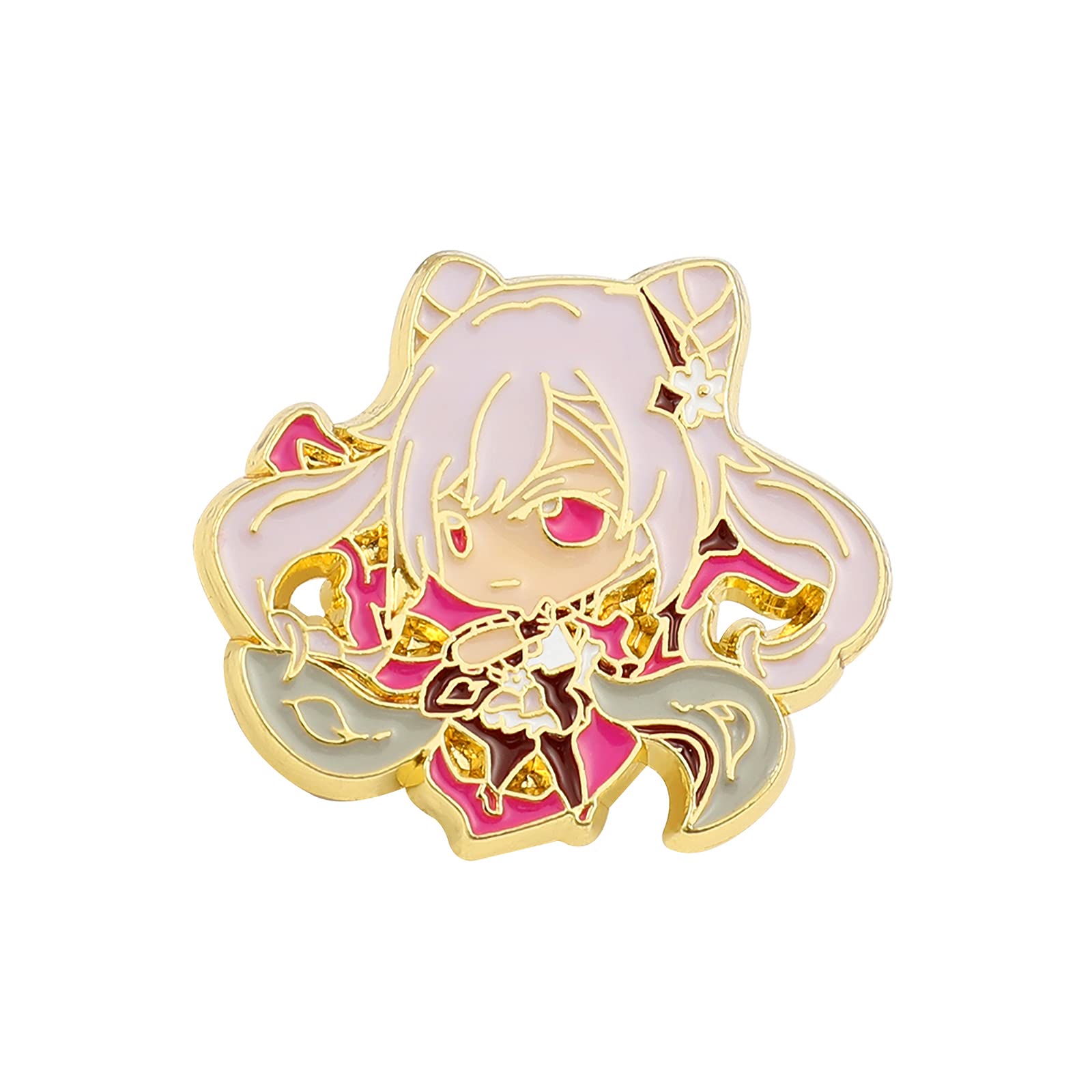 Genshin Impact Anime Enamel Pins Set - Cute Game Character Metal Brooches & Badges for Cosplay, Backpacks, Jackets - Official Collectible Lapel Pins for Fans
