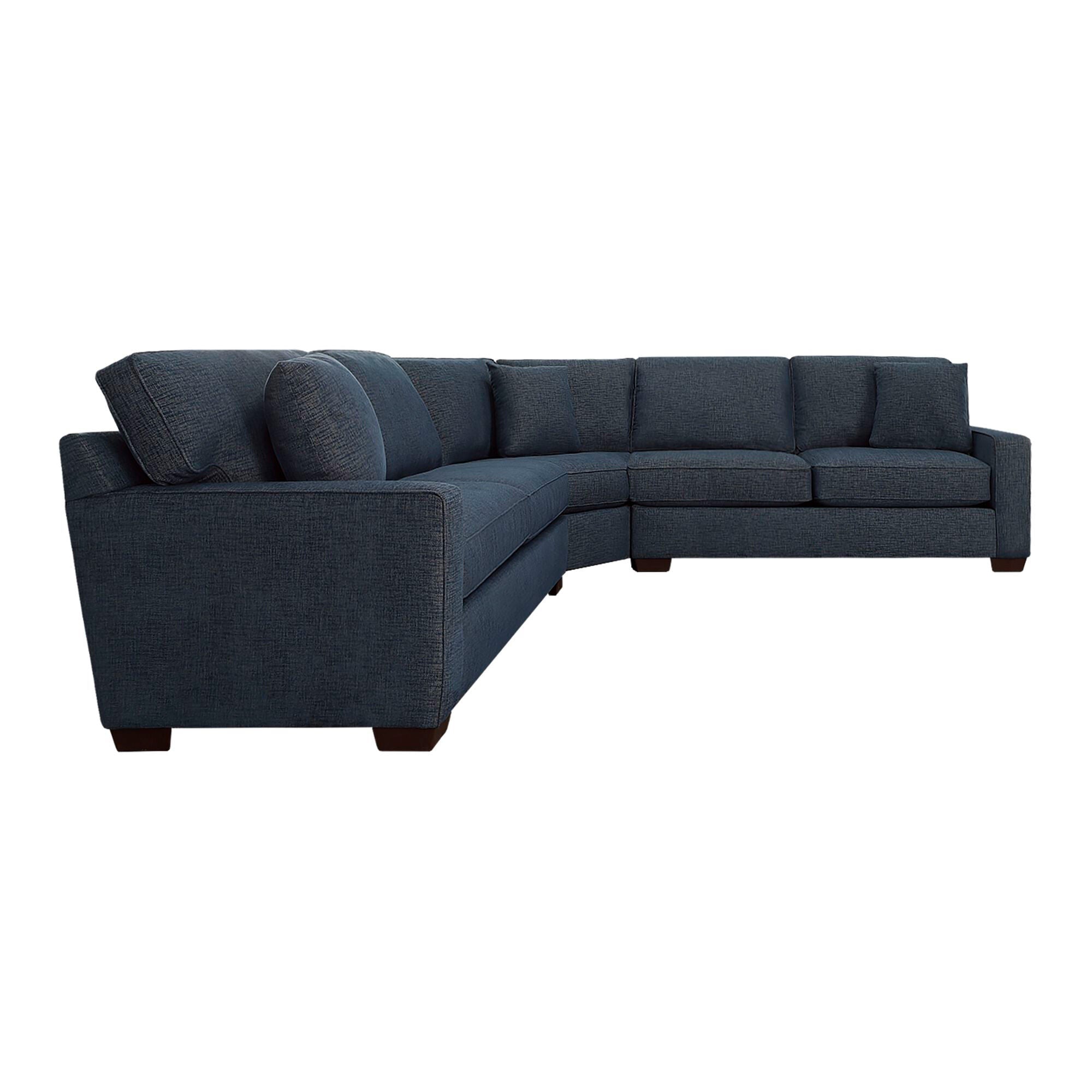 3-Piece Love Sectional Sofa Set with Reversible Chaise - Modern L-Shaped Couch for Living Room, Apartment & Small Spaces - Soft Fabric Upholstery, Comfortable Seating for Family & Guests