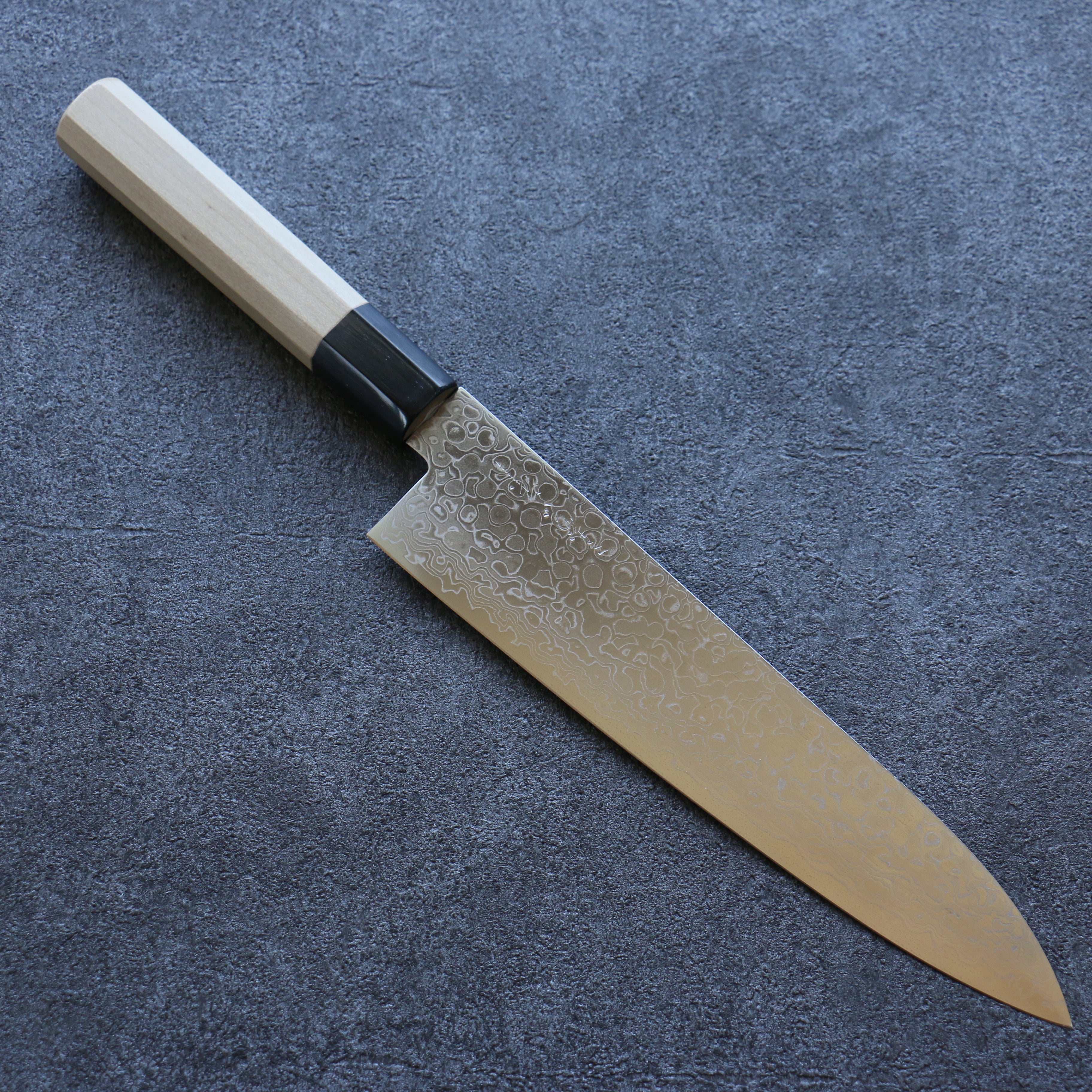 Premium Misuzu AUS10 Damascus Gyuto Chef Knife 210mm - Handcrafted Japanese Kitchen Knife with Magnolia Wood Handle - Perfect for Sushi, Meat Slicing & Professional Cooking