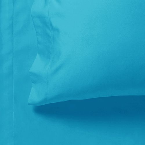 1000TC Ultra Soft Double Size Bed Sheet Set - Light Blue Flat & Fitted Sheets for Luxurious Comfort | Perfect for Guest Rooms, Dorms & Cozy Bedrooms