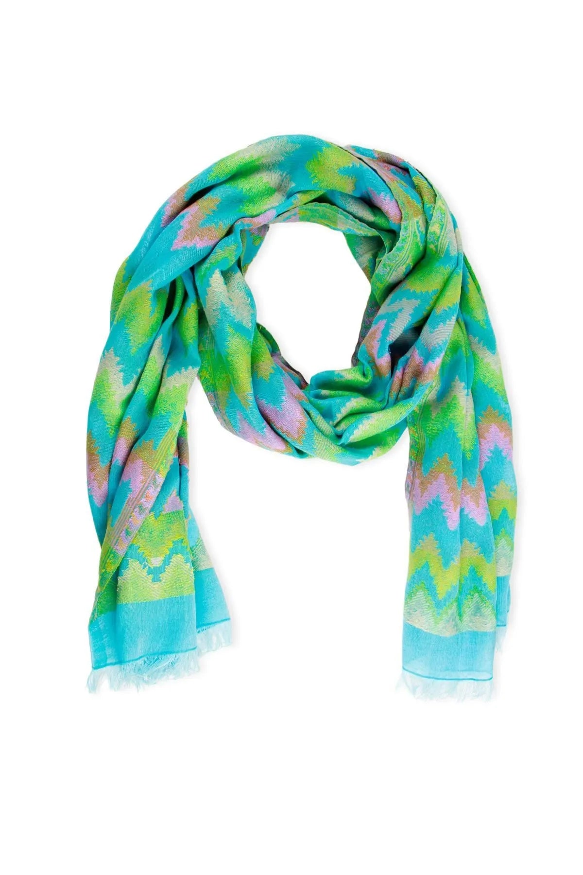 Stylish Zig Zag Woven Scarf for Women - Soft Winter Fashion Accessory - Perfect for Cold Weather, Office Wear & Holiday Outfits