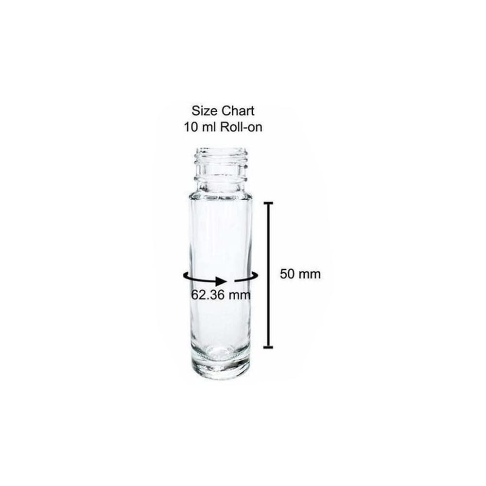 Dethra 10ML Empty Glass Roll On Bottles with Roller Ball & Black Cap - Refillable Essential Oil Bottles for Perfume, Lip Serum, Eyebrow Growth Serum - Pack of 9 - Perfect for DIY Beauty, Travel & Gifts