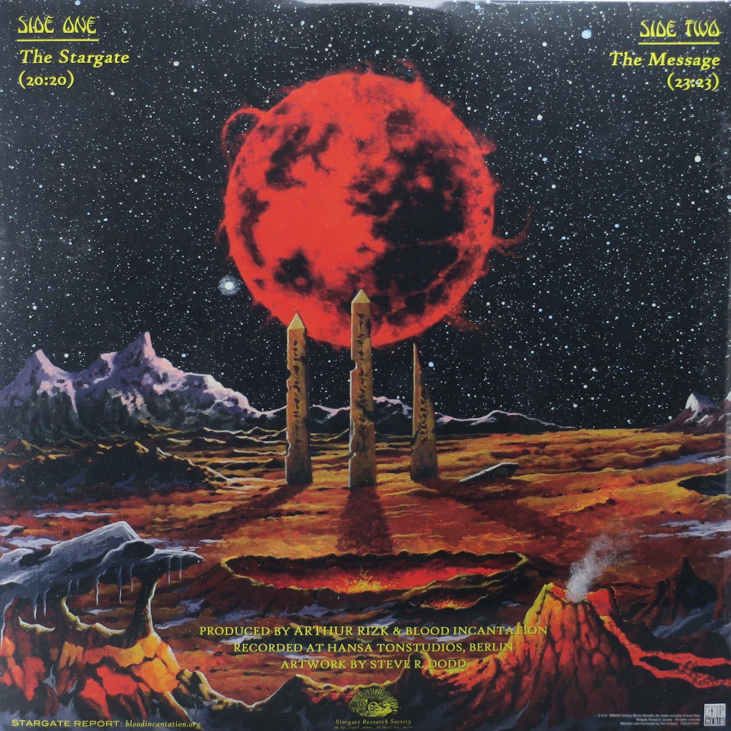 BLOOD INCANTATION 'Absolute Elsewhere' Limited Edition Red Vinyl LP with Exclusive Poster - Perfect for Metal Music Collectors & Vinyl Enthusiasts