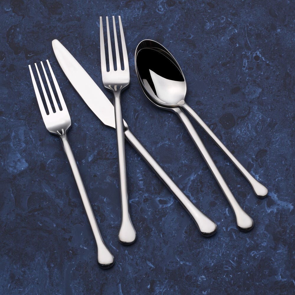 Geneva Forged 20-Piece Stainless Steel Flatware Set - Service for 4 - Elegant Dinnerware for Formal Dining, Wedding Gifts & Home Entertaining