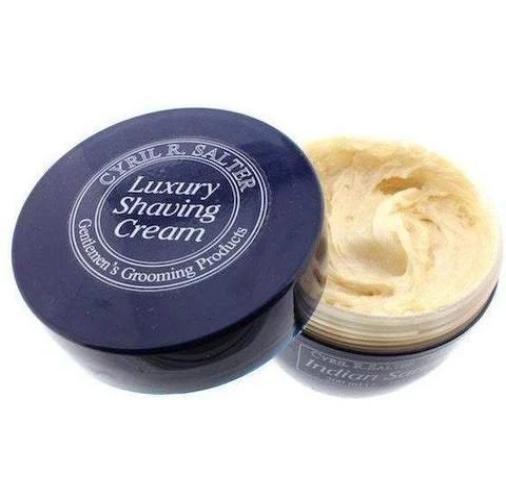 Premium Cyril R Salter Luxury Shaving Cream - Indian Sandalwood Scent for Men | Smooth Shave & Moisturizing | Perfect for Daily Grooming & Gift Sets