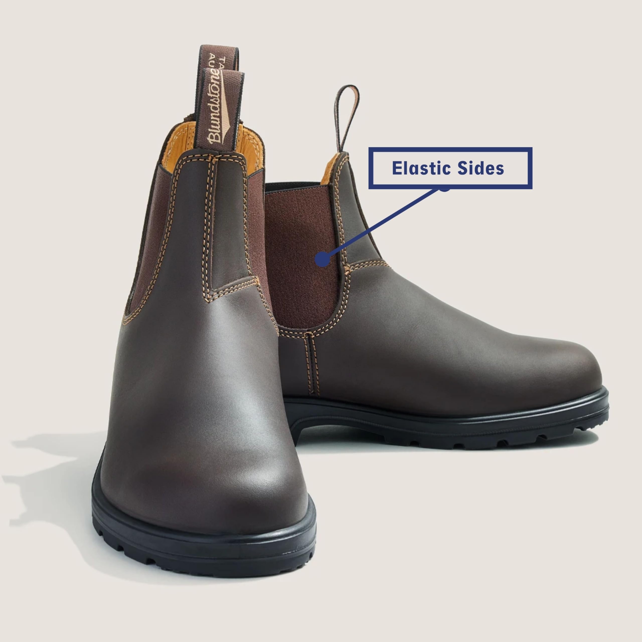 Blundstone Unisex Classic 500 Chelsea Boots for Men & Women - Comfortable Slip-On Ankle Boots for Work, Hiking & Everyday Wear