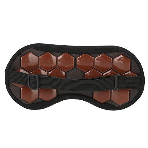 Natural Jade Stone Eye Mask with Germanium & Magnetic Therapy - Cooling Jade Healing Eye Mask for Skin Care, Sleep & Relaxation - Perfect for Spa, Travel & Home Use