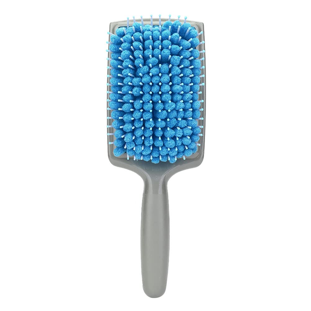Cocoarm Quick-Dry Hair Brush - Anti-Static Microfiber for Scalp Massage & Styling (Blue)
