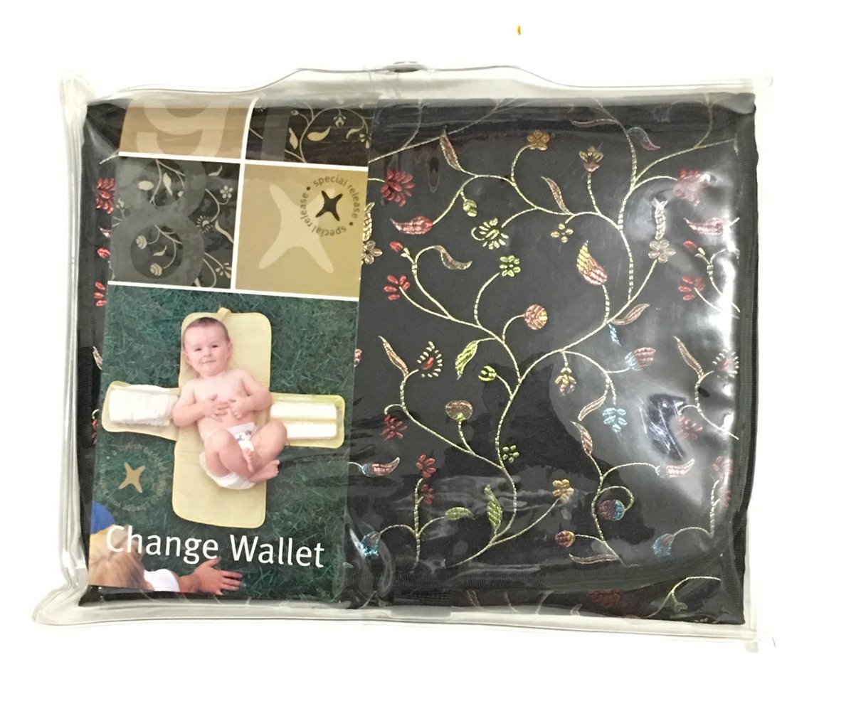 Portable Baby Changing Pad Wallet - Stylish & Compact Diaper Clutch for Travel, On-the-Go Parents | Perfect for Diaper Bags, Strollers & Quick Changes (Mystique Color)