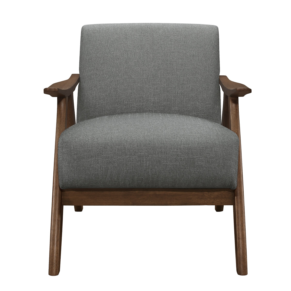 Damala Collection Modern Accent Chair - Stylish Upholstered Lounge Chair for Living Room, Bedroom & Office - Comfortable Reading Chair with Solid Wood Legs