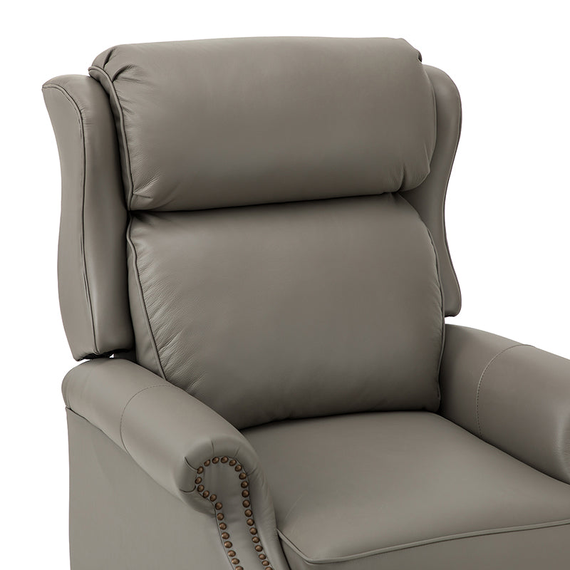 Lucina Genuine Leather Manual Recliner Chair - Handcrafted Premium Leather Living Room Furniture for Relaxation & Comfort - Perfect for Home Theater, Reading Nook, and Office Lounge