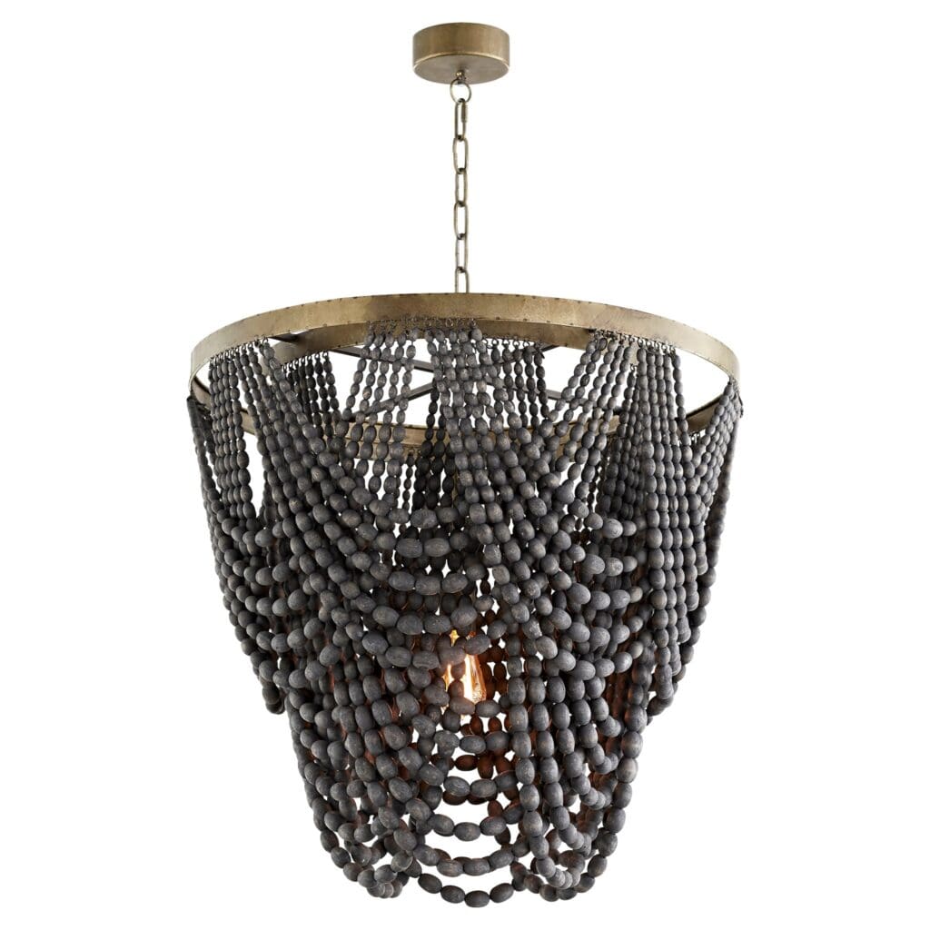 Cyan Design 11245 Black Wide Hammock Pendant Light Fixture - Perfect for Living Room, Bedroom, or Dining Room Lighting Decor