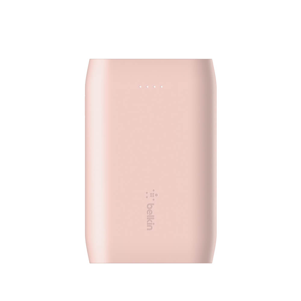 Belkin BoostCharge 10K mAh Portable Charger Power Bank - Rose Gold | Fast Charging Portable Battery Pack for iPhone, Android, AirPods | Perfect for Travel, Camping & Emergency Power Backup