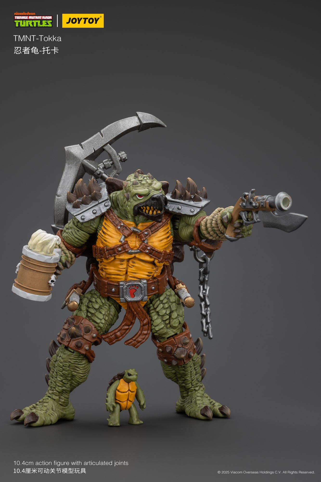 1/18 JOYTOY TMNT Slash & Tokka Action Figure Set - Collectible Ninja Turtle Villains for Display & Play - Perfect for TMNT Fans & Toy Collectors