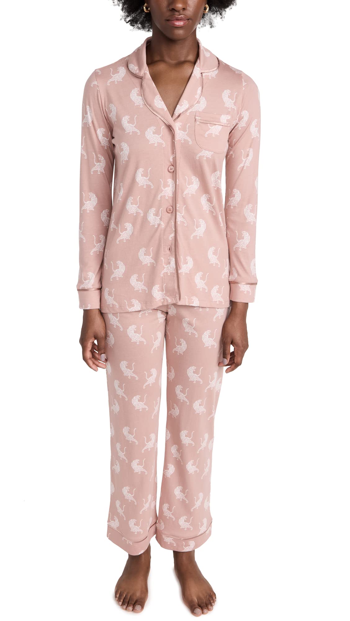 Cosabella Women's Bella Long Sleeve Pajama Set - Soft Cotton Sleepwear for Women, Comfortable Loungewear Set with Button Front Top & Pants - Perfect for Relaxing at Home, Bedtime & Cozy Nights