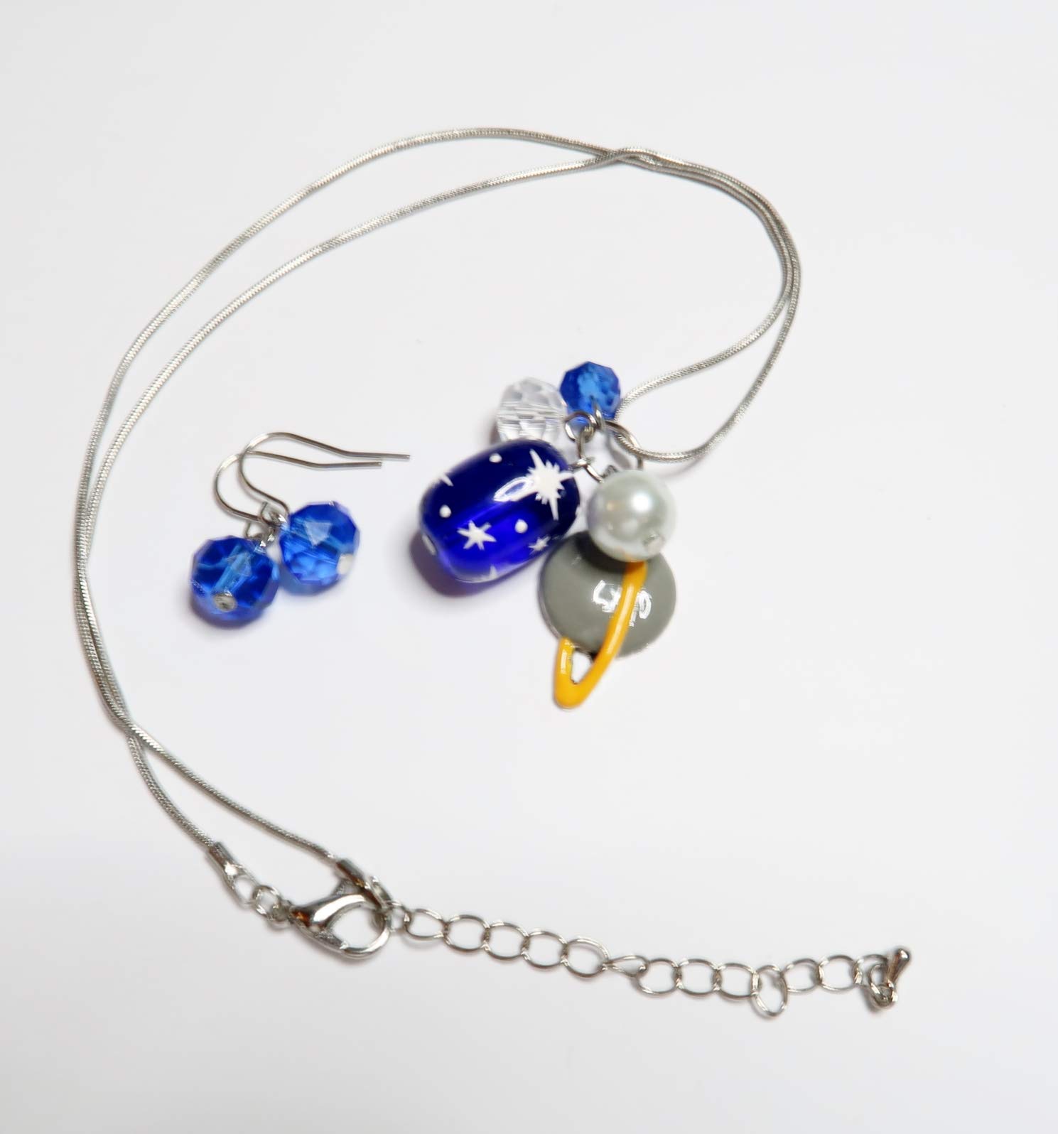 Galaxy Necklace and Earrings Set - Solar System Jewelry for Women - Space Planet Pendant Gift Set | Perfect for Astronomy Lovers, Birthday Gifts & Cosmic Fashion Accessories