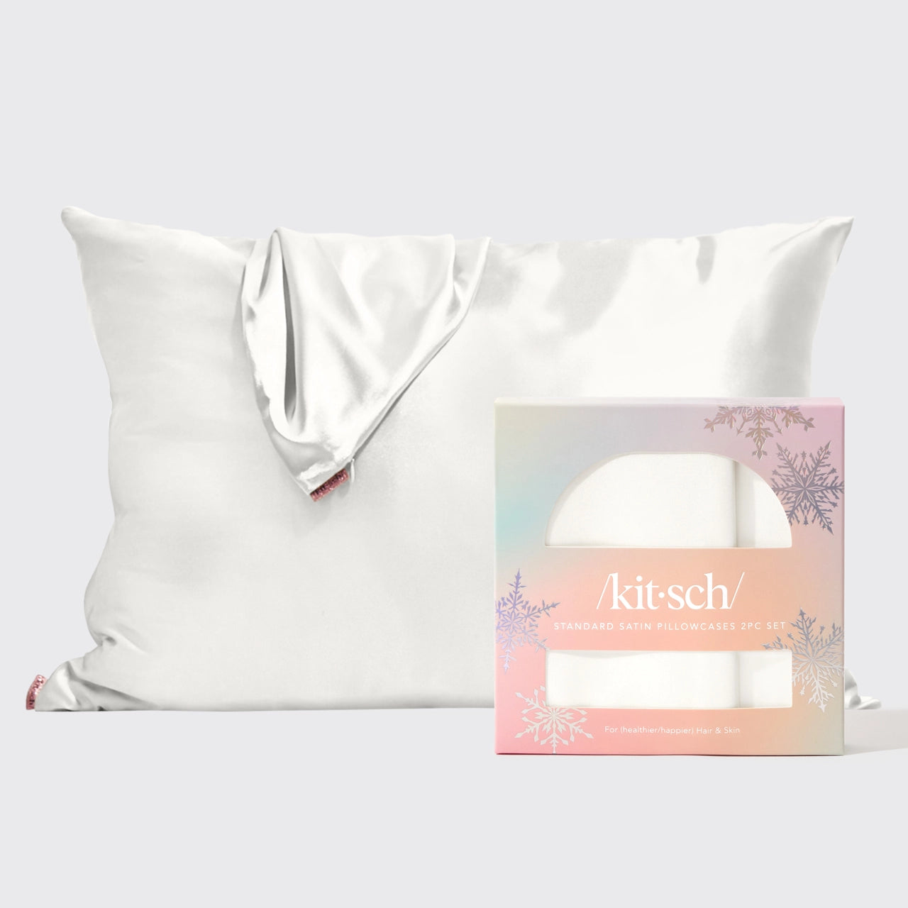 Kitsch Holiday Standard Pillowcase Set of 2 - Festive Christmas Bedding for Cozy Home Decor & Seasonal Styling