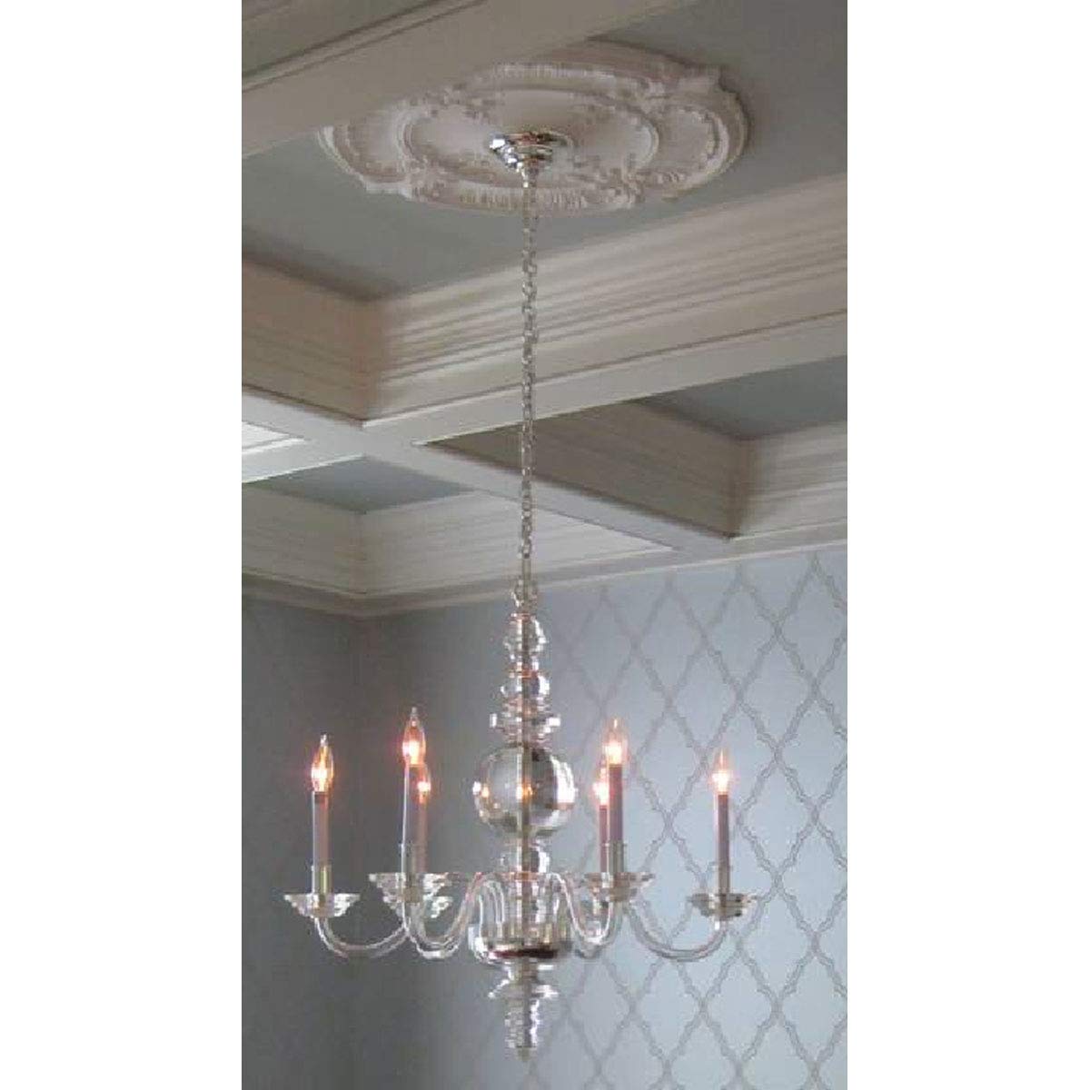 Ekena Millwork CM30ATPCC Attica Acanthus Leaf Ceiling Medallion - 30 1/8