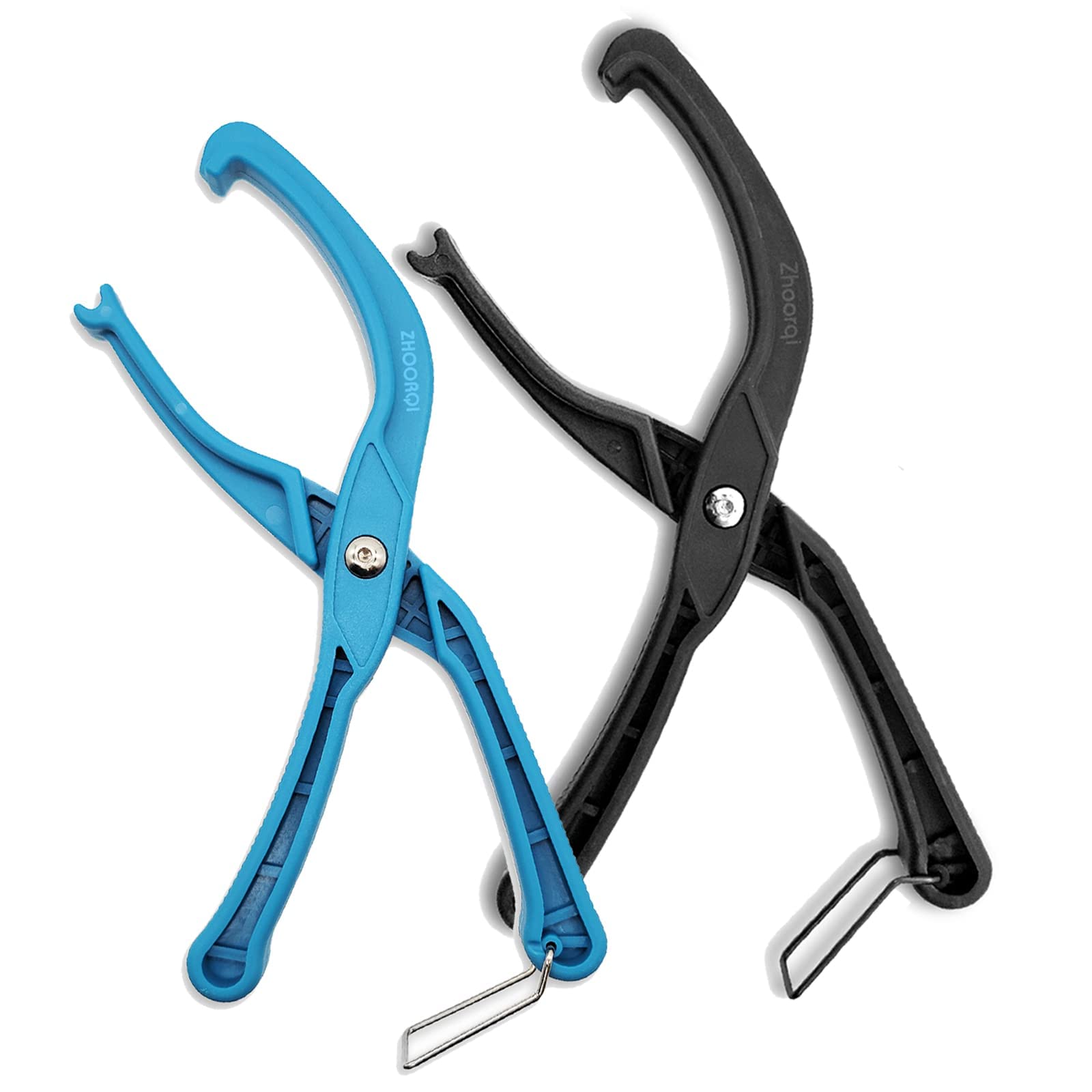 ZHOORQI Bike Tire Levers - 3 Pack Heavy Duty Bicycle Tire Tools with Non-Slip Grip for Road & Mountain Bikes | Easy Tire Removal & Installation | Perfect for Flat Tire Repair & Cycling Maintenance (Black+Blue)